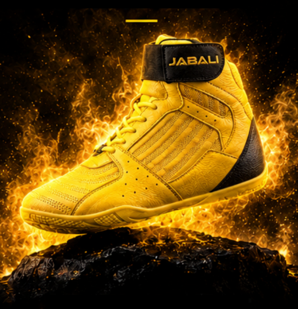 Zapatilla AFC Jabalí Gold amarilla de caña alta